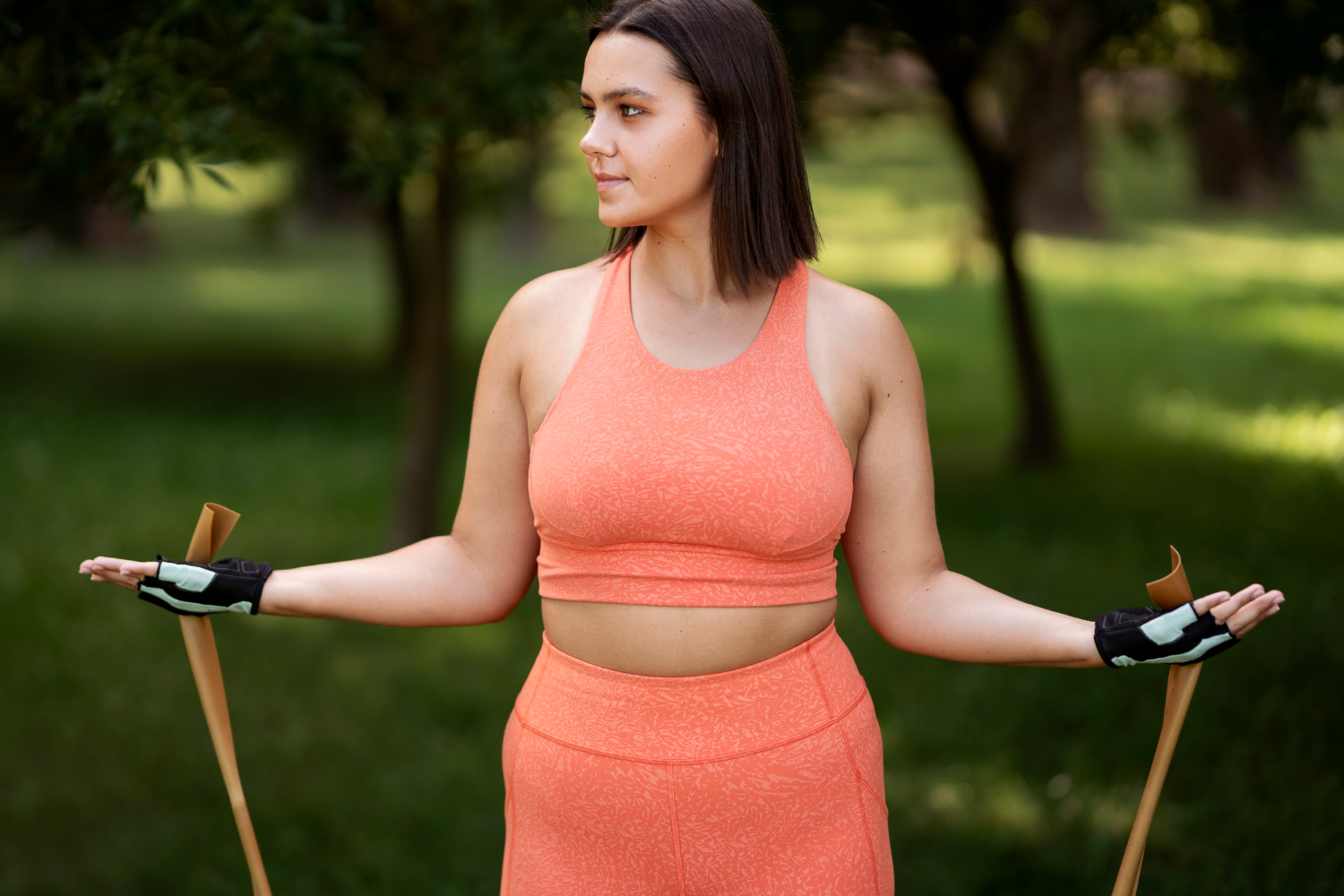 Sportos nő egy fogyókúrás termékek webshop életmód témájú oldalán